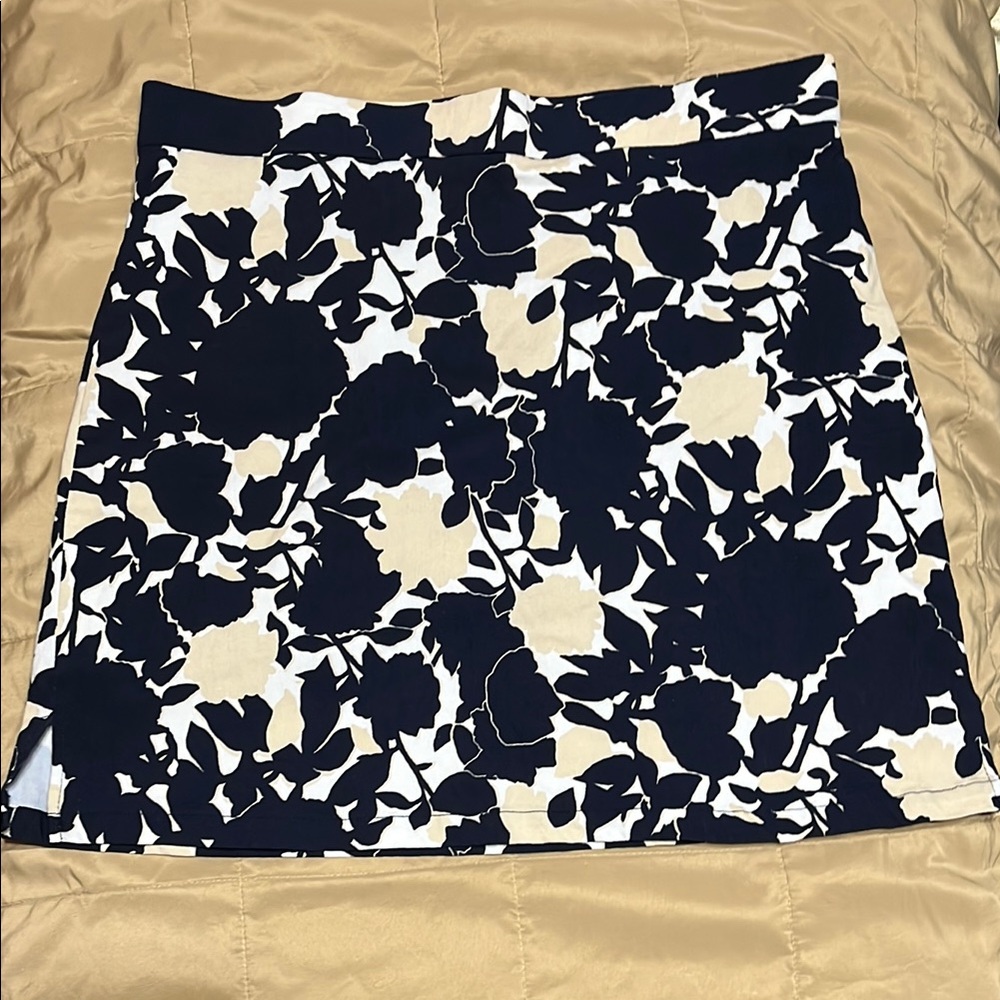 Rafaella Blue and White Pencil Mini Skirt Resort Wear